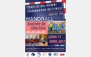 Saison 2017 / 2018 - M18 Féminines Pays de l'Ain - Championnat de France